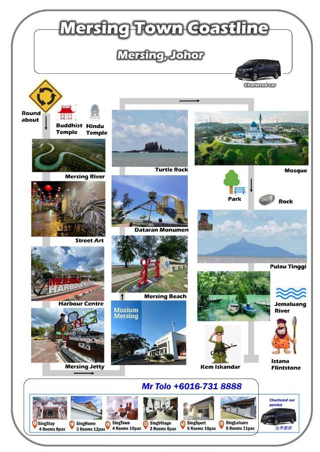 Singsport Holiday House Mersing Exteriör bild