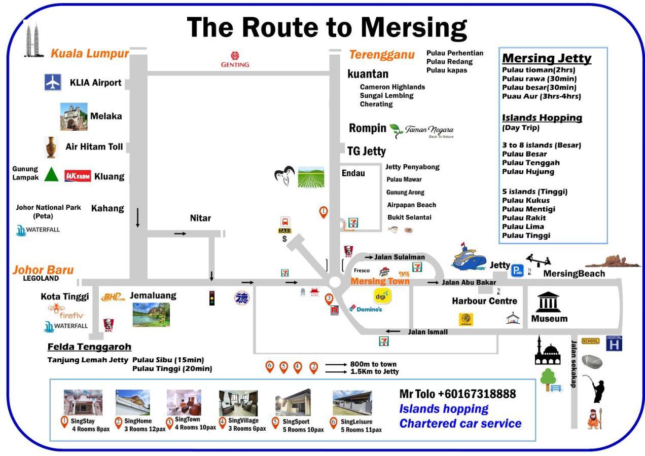 Singsport Holiday House Mersing Exteriör bild