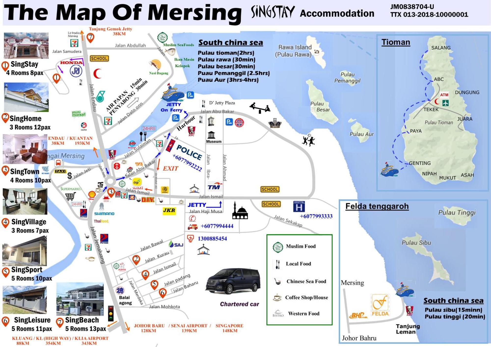 Singsport Holiday House Mersing Exteriör bild